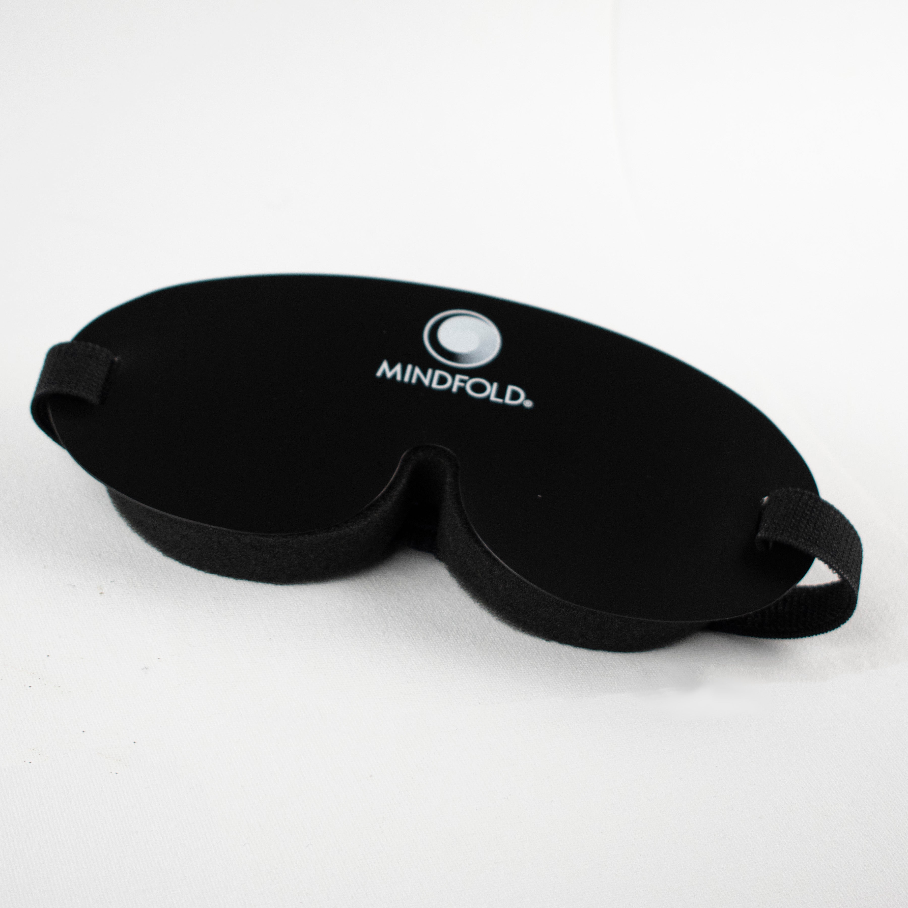 Black Mindfold sensory deprivation mask by Agreeable Agony, designed for kink and sensory play, shown on a neutral background.