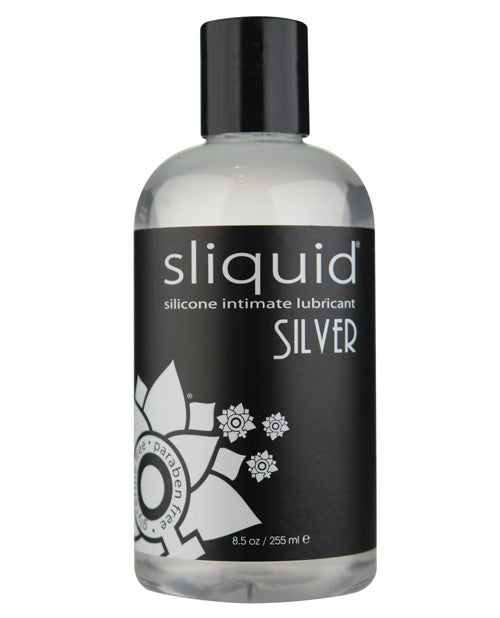 Sliquid Silver Silicone Lube Glycerine & Paraben Free - 8.5 oz - Entry Point