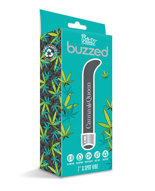 Buzzed 7" G-Spot Vibe  - Canna Queen Black - Entry Point