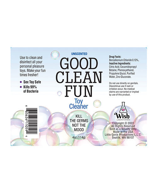 Good Clean Fun Toy Cleaner - 4 oz Unscented - Entry Point