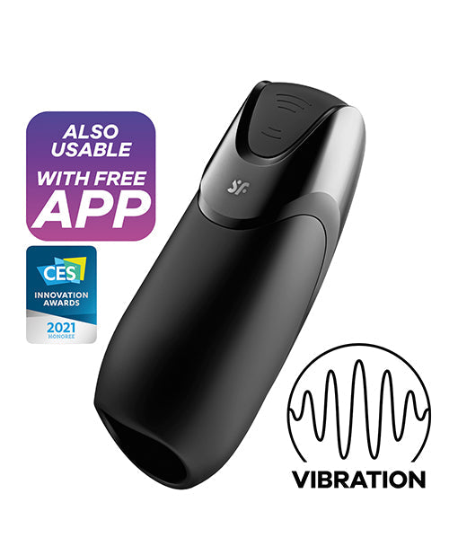 Satisfyer Men Vibration + - Black - Entry Point