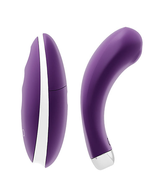 Deep purple VeDO Niki rechargeable panty vibe stimulator by Not Just Sex Toys, showing its sleek design and controls.