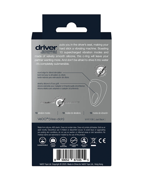 VeDO Driver Rechargeable C Ring - Black - Entry Point