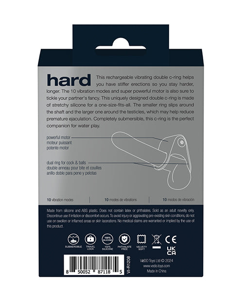 VeDo Hard Rechargeable C-Ring - Black - Entry Point