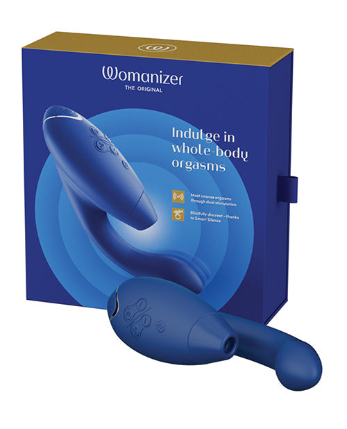 Womanizer Duo 2 Rabbit Vibrator | Blueberry G Spot Vibrator | Waterproof Clit Vibrator | Best Vibrator for Women - Entry Point