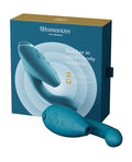 Womanizer Duo 2 Rabbit Vibrator | Petrol G Spot Vibrator | Waterproof 10x Clit Vibrator | Best Vibrator for Women - Entry Point