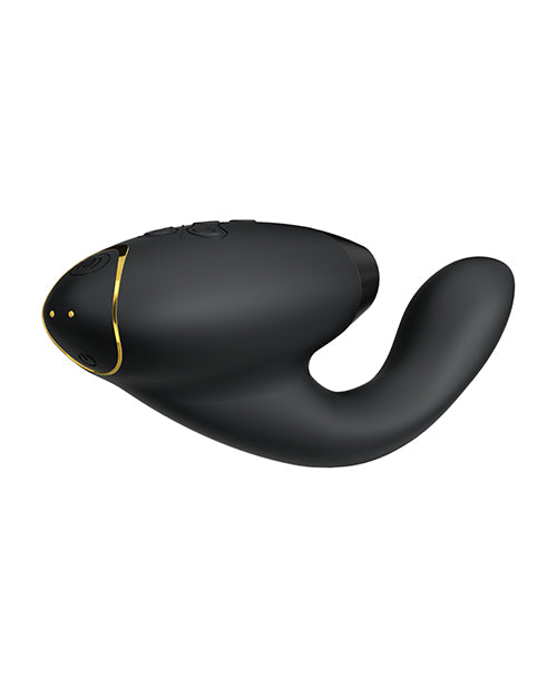 Womanizer Duo 2 Rabbit Vibrator | Black G Spot Vibrator | Waterproof Clit Sucking Vibrator | Best Vibrator for Women - Entry Point