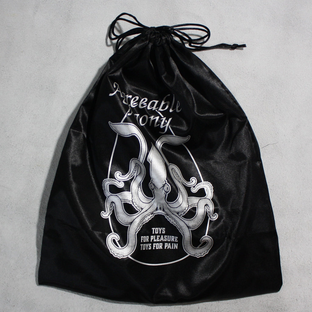 Agreeable Agony coordinated leather impact toy kit with matching leather tools, custom-made for a cohesive set.